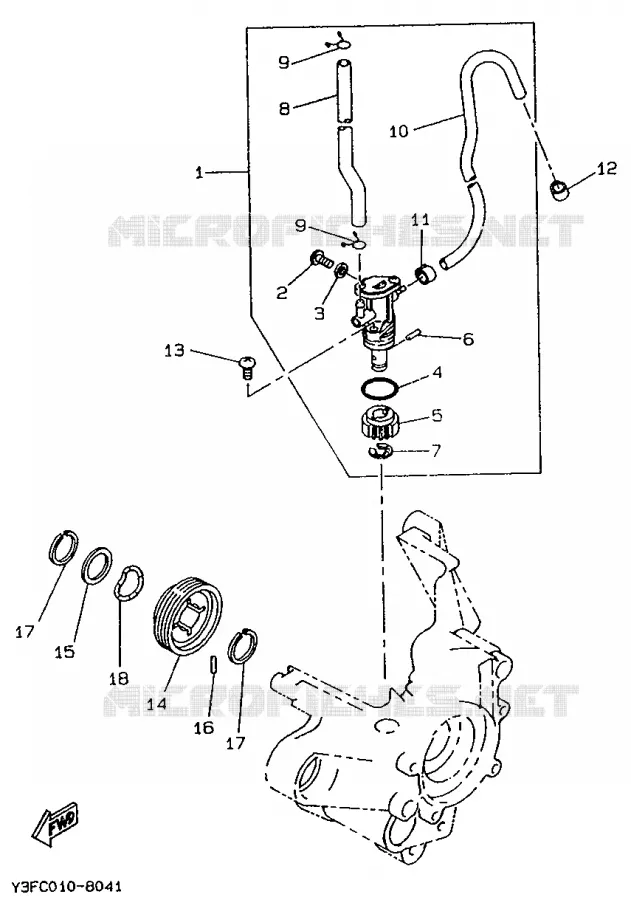POMPE A HUILE Yamaha SCOOTER 50 1990 BOOSTER  CW50T