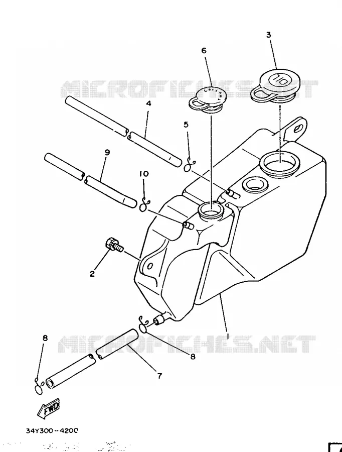RESERVOIR D'HUILE Yamaha MOTO 125 1987 DTLC  DT125LC