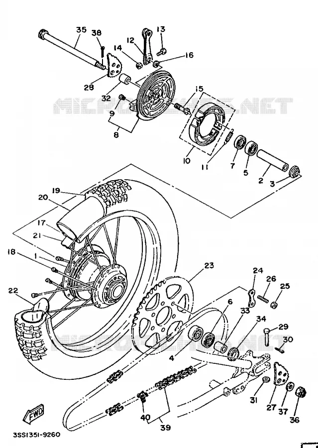 Kit De Piston Pour Yamaha DT125 / DT125MX (1986-1991) - 56mm, 56.25mm Ou 56.50mm - Compatible 2N4-11610-20