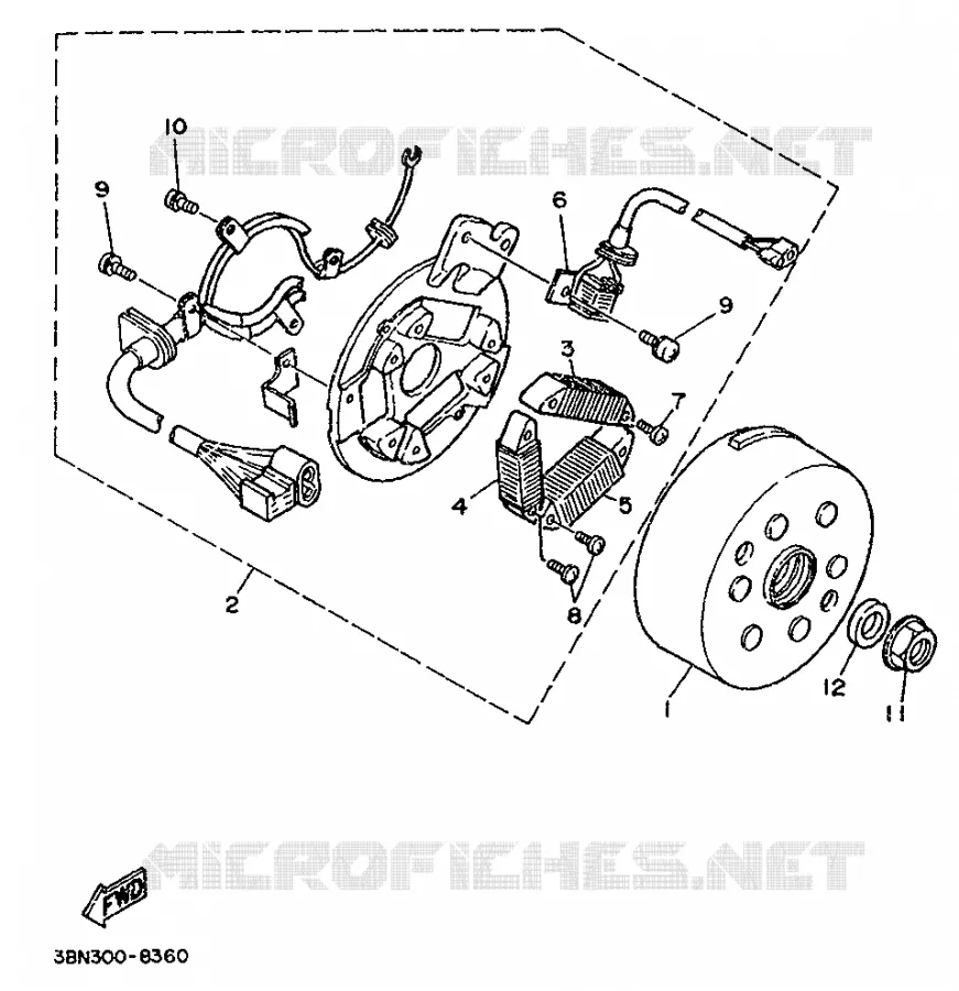 ALLUMAGE Yamaha MOTO 125 1988 DTR  DT125R