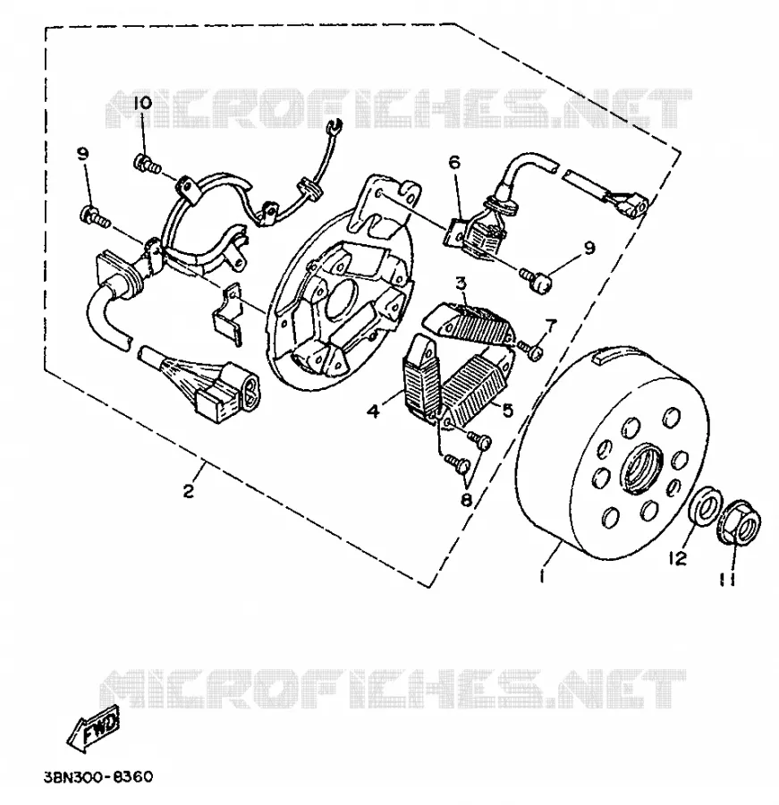 ALLUMAGE Yamaha MOTO 125 1989 DTR  DT125R
