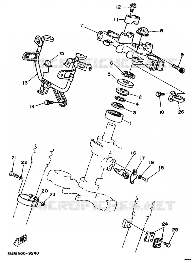 DIRECTION Yamaha MOTO 125 1992 DTR  DT125R