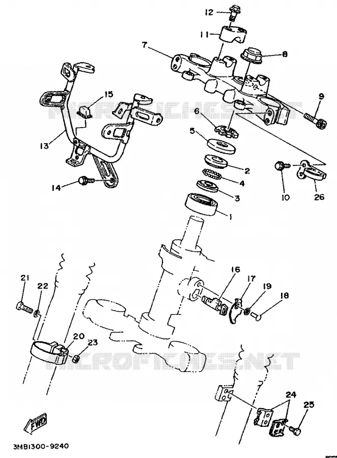 DIRECTION Yamaha MOTO 125 1993 DTR  DT125R