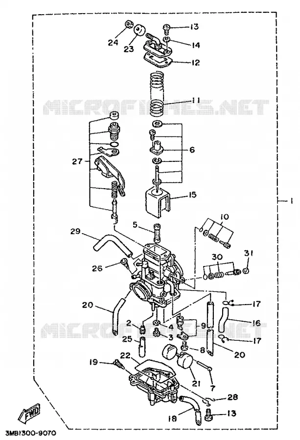 CARBURATEUR Yamaha MOTO 125 1994 DTR  DT125R