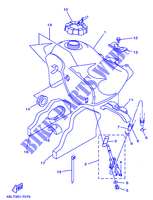 RESERVOIR A ESSENCE pour Yamaha DT125R de 1997