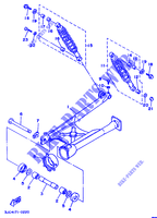 BRAS OSCILLANT / AMORTISSEUR pour Yamaha XV535 (FLAT) de 1996