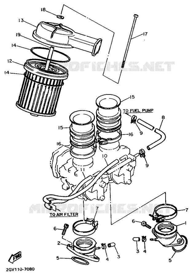 ADMISSION Yamaha MOTO 535 1995 VIRAGO  XV535 (UP)