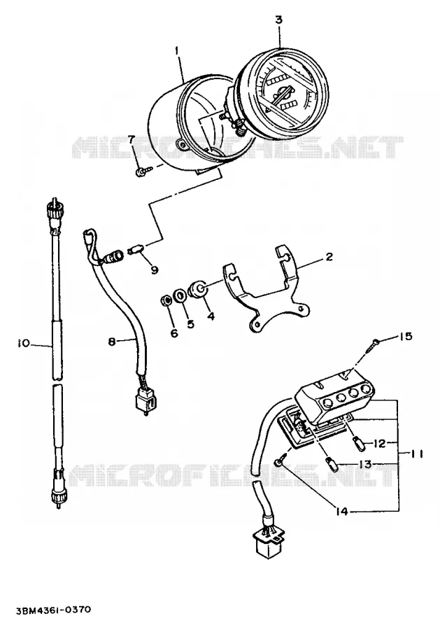 COMPTEUR  Yamaha MOTO 535 1994 VIRAGO  XV535S