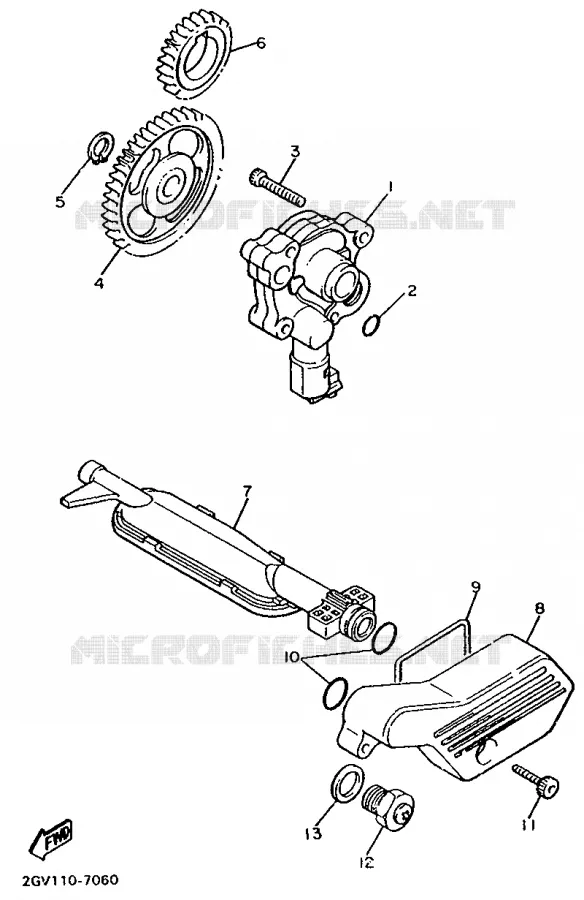 POMPE A HUILE Yamaha MOTO 535 1994 VIRAGO  XV535S