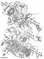 CULASSE pour Yamaha XV535S (UP) de 1995