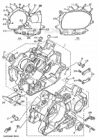 CARTER MOTEUR pour Yamaha XV535S (UP) de 1995