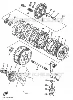 EMBRAYAGE DE DEMARREUR pour Yamaha XV535S (UP) de 1995
