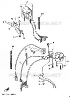 COMMODO / LEVIER pour Yamaha XV535S (UP) de 1995