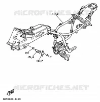 PIÈCES OPTIONNELLES   PARTIE CYCLE   DANEMARK pour Yamaha XV535S (UP) de 1995