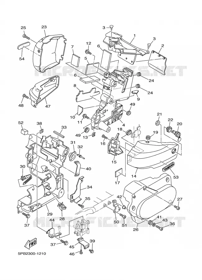 COUVERCLE LATERAL Yamaha MOTO 1100 2001 DRAGSTAR  XVS1100