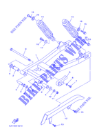 BRAS OSCILLANT / AMORTISSEUR pour Yamaha XVS125 de 2000