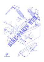 BRAS OSCILLANT / AMORTISSEUR pour Yamaha XVS125 de 2000