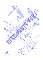 BRAS OSCILLANT / AMORTISSEUR pour Yamaha XVS125 de 2002