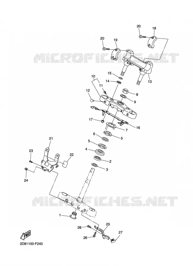 DIRECTION Yamaha MOTO 1300 2007 MIDNIGHT STAR  XVS1300A