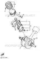 VILEBREQUIN / PISTON pour Yamaha XVS650 de 1999