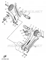 ARBRE A CAMES / CHAINE DE DISTRIBUTION pour Yamaha XVS650 de 1999
