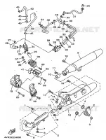 ECHAPPEMENT pour Yamaha XVS650 de 1999