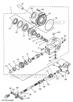 CARDAN / COUPLE CONIQUE pour Yamaha XVS650 de 1999
