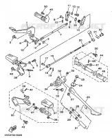 SUPPORT / REPOSE PIEDS pour Yamaha XVS650 de 1999