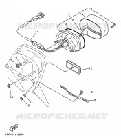 FEU ARRIERE pour Yamaha XVS650 de 1999