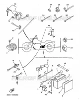 PARTIE ELECTRIQUE 1 pour Yamaha XVS650 de 1999