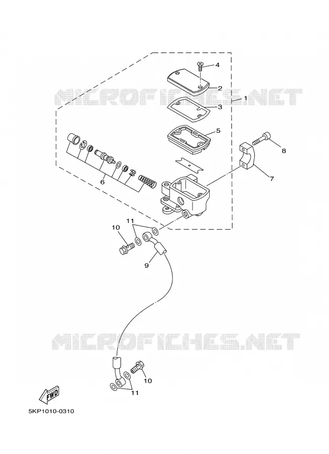 Kit De Réparation Pour Maître-cylindre Avant Yamaha XJ650 Turbo 1982-1983 - Neuf Générique