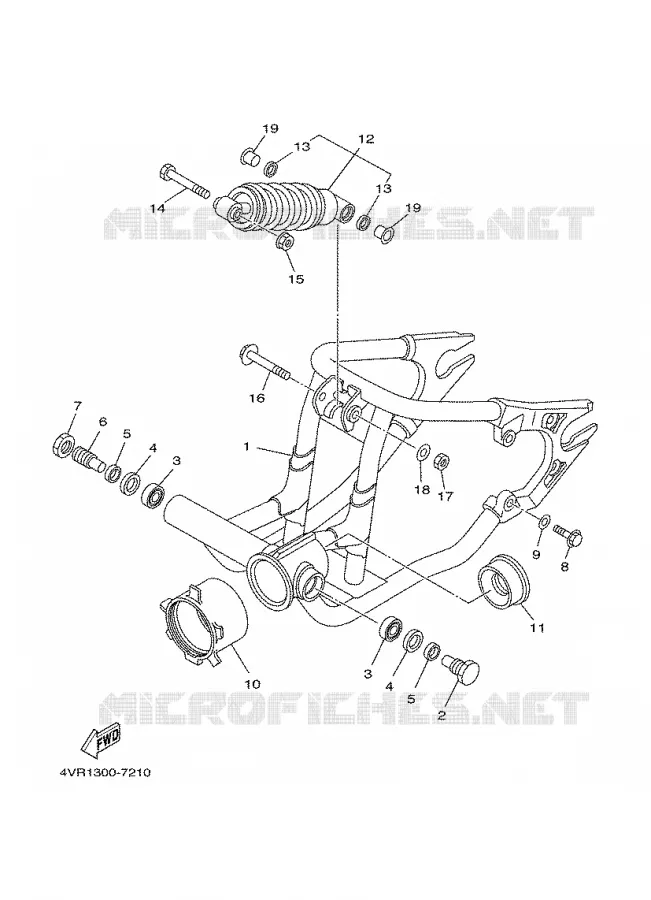 BRAS OSCILLANT / AMORTISSEUR Yamaha MOTO 650 2000 DRAGSTAR  XVS650A