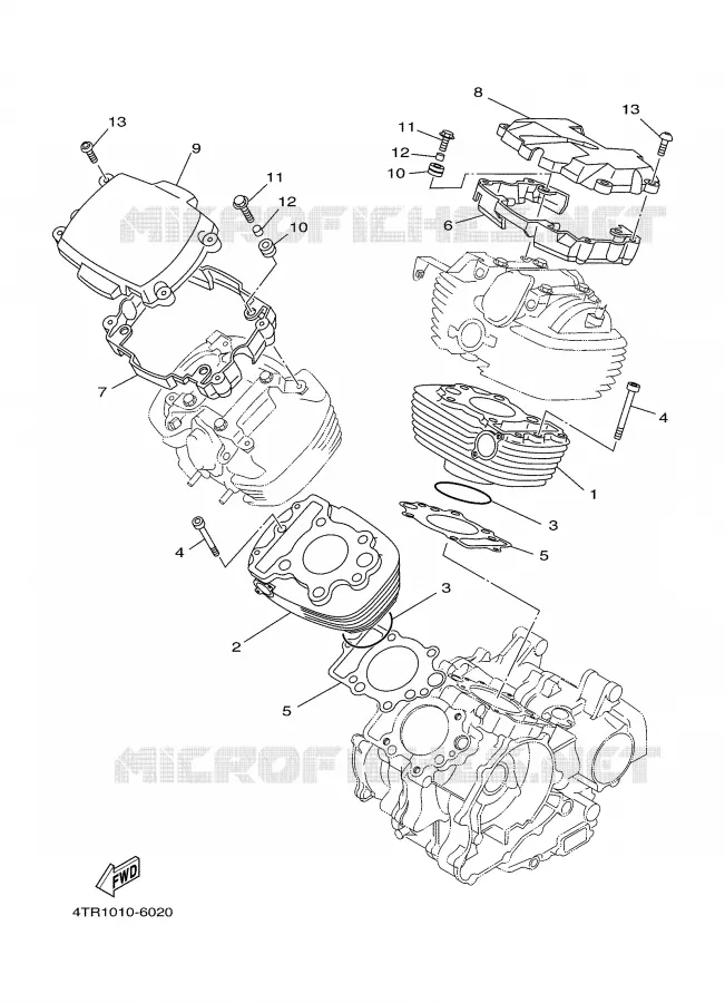 CYLINDRE Yamaha MOTO 650 2000 DRAGSTAR  XVS650A