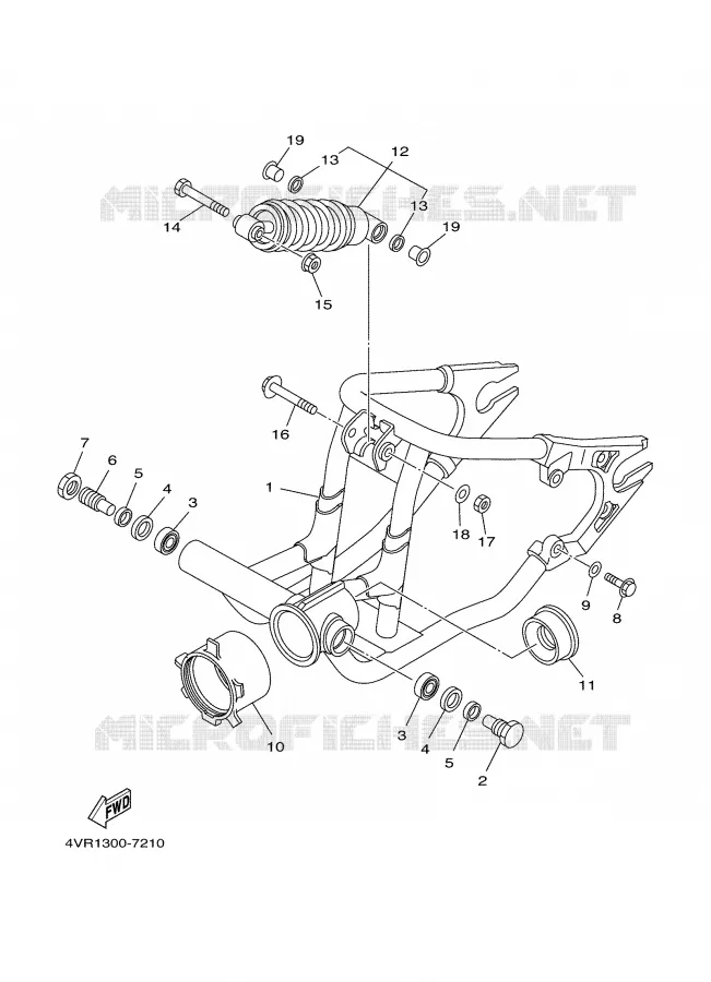 BRAS OSCILLANT / AMORTISSEUR Yamaha MOTO 650 2004 DRAGSTAR  XVS650A