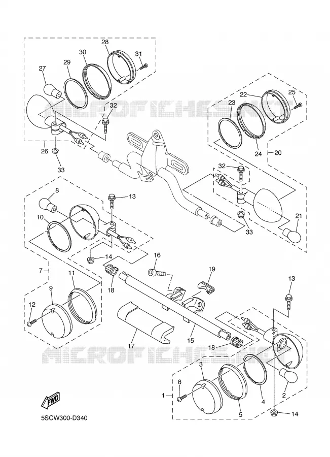 CLIGNOTANT Yamaha MOTO 650 2005 DRAGSTAR  XVS650A