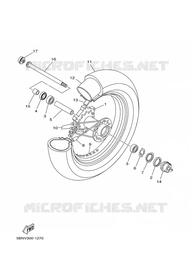 ROUE AVANT Yamaha MOTO 650 2006 DRAGSTAR  XVS650A