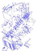 RADIATEUR / DURITES pour Yamaha XVZ13TD de 1989