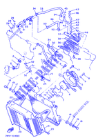 RADIATEUR / DURITES pour Yamaha XVZ13TD de 1989
