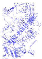 RADIATEUR / DURITES pour Yamaha XVZ13TD de 1990