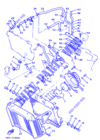 RADIATEUR / DURITES pour Yamaha XVZ13TD de 1991