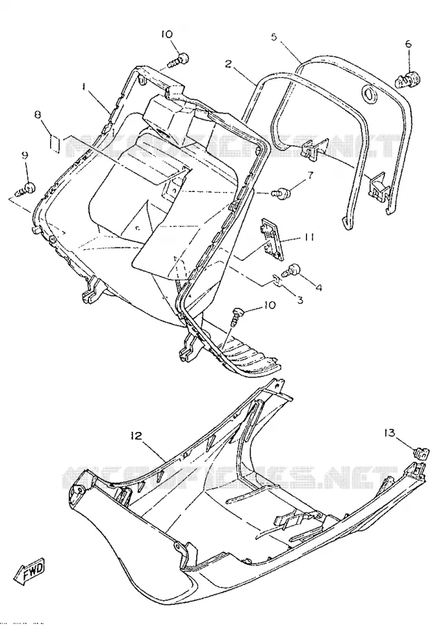 PROTEGE JAMBES Yamaha SCOOTER 50 1996 YA  YA50R