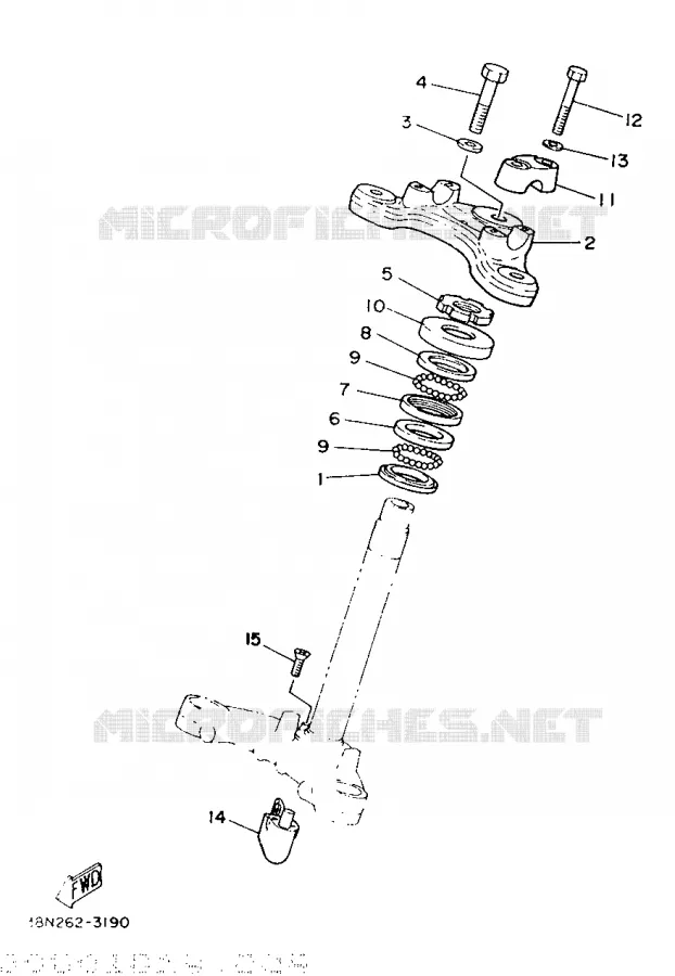 DIRECTION Yamaha MOTO 100 1987 YB  YB100