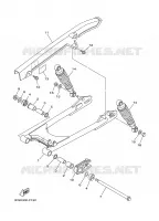 BRAS OSCILLANT / AMORTISSEUR pour Yamaha YBR125ED de 2007