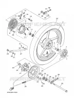 ROUE ARRIERE pour Yamaha YBR125ED de 2007