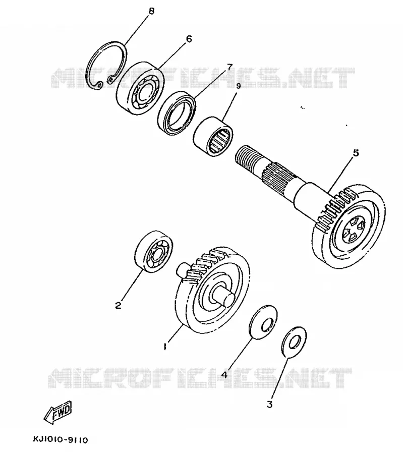 TRANSMISSION Yamaha SCOOTER 80 1995 ZEST  YE80