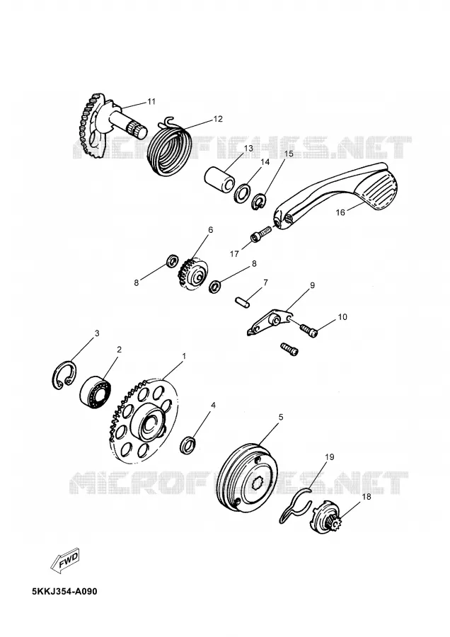 DEMARREUR Yamaha SCOOTER 100 2003 NEO'S  YN100