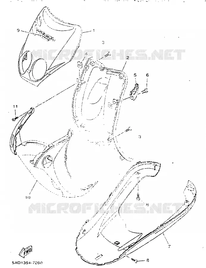 PROTEGE JAMBES Yamaha SCOOTER 50 1998 YN  YN50