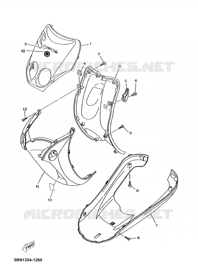PROTEGE JAMBES Yamaha SCOOTER 50 2003 YN  YN50