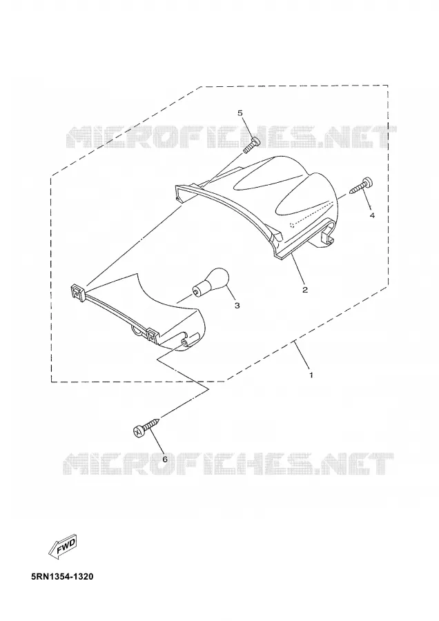 FEU ARRIERE Yamaha SCOOTER 50 2006 NEO'S  YN50