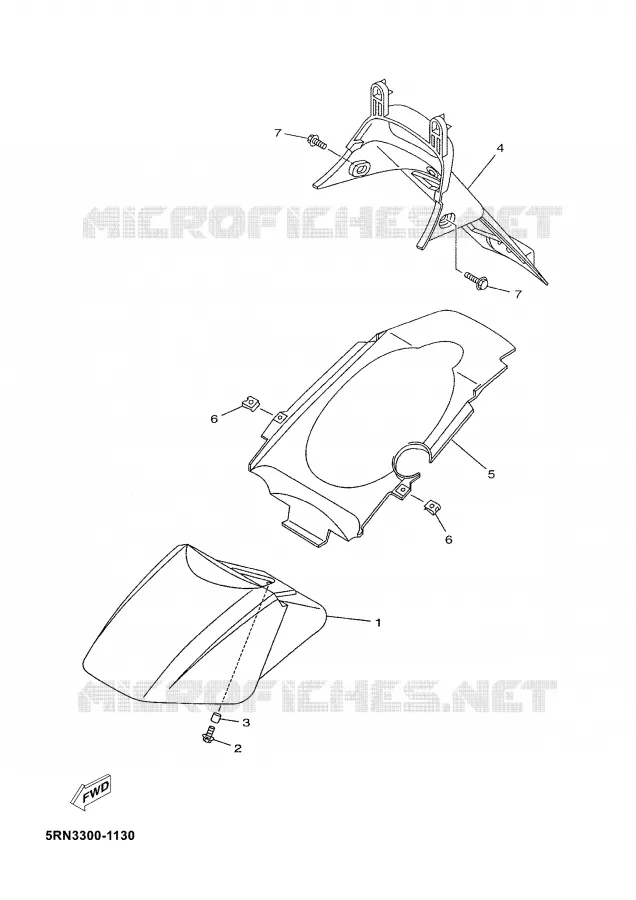 GARDE BOUE Yamaha SCOOTER 50 2003 NEOS  YN50M